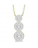 Past Present & Future Shine Bright Diamond Pendant