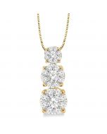 Past Present & Future Shine Bright Diamond Pendant