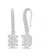 Oval Shape Shine Bright Diamond Earrings