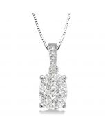 Oval Shape Shine Bright Diamond Pendant