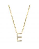 E' Initial Diamond Pendant