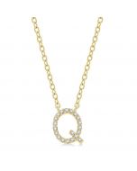 Q' Initial Diamond Pendant