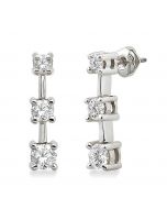 Past Present & Future Diamond Earrings