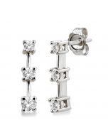 Past Present & Future Diamond Earrings