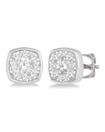 Cushion Shape Shine Bright Essential Diamond Earrings