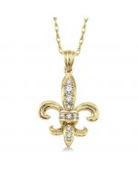 Diamond Fleur De Lis Pendant