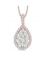 Pear Shape Shine Bright Essential Diamond Pendant