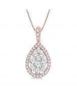 Pear Shape Shine Bright Essential Diamond Pendant