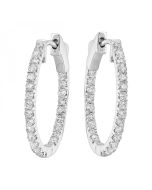 Eternal Radiance 1ctw Diamond Oval Hoops