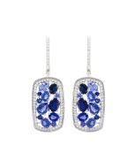14kt White Gold Bellarri Blue Sapphire Earrings