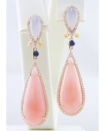 Silk Road Pink Opal Earrings