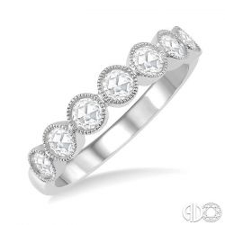Rose Cut Diamond Stackable Band