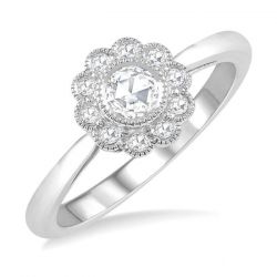 Rose Cut Diamond Ring