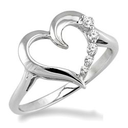 JOURNEY HEART DIAMOND RING