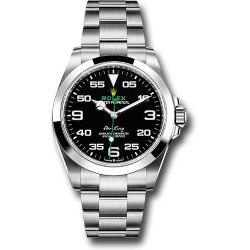 *Previously Enjoyed Rolex* Oystersteel Air-King Watch - Smooth Bezel - Black Arabic Dial - Oyster Bracelet 