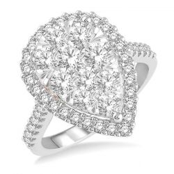 Pear Shape Shine Bright Essential Diamond Engagement Ring