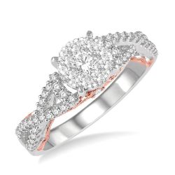 Round Shape Shine Bright Diamond Engagement Ring