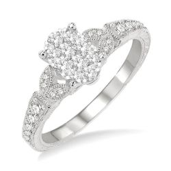 Oval Shape Shine Bright Diamond Engagement Ring