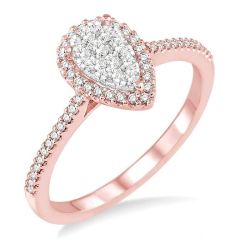 Pear Shape Shine Bright Bridal Diamond Engagement Ring