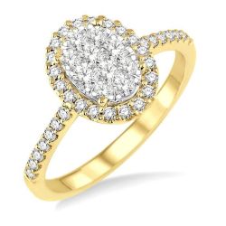 Oval Shape Shine Bright Bridal Diamond Engagement Ring