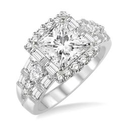 Semi-Mount Diamond Engagement Ring