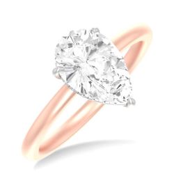 Pear Shape Semi-Mount Diamond Engagement Ring