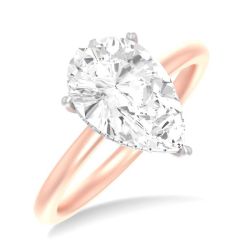 Pear Shape Semi-Mount Diamond Engagement Ring