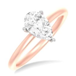 Pear Shape Semi-Mount Diamond Engagement Ring