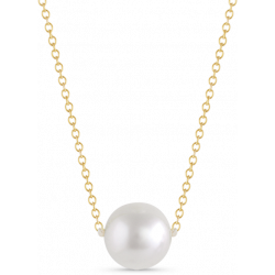 14k Yellow Gold Akoya Pearl Necklace