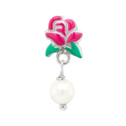 Blooming Rose Pearl Earrings