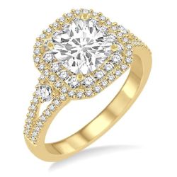 SEMI-MOUNT DIAMOND RING