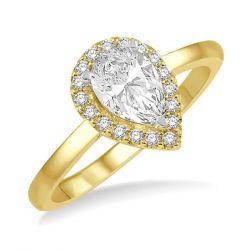 Pear Shape Diamond Engagement Ring