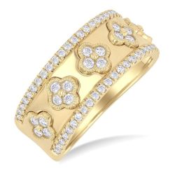 Clover Diamond Wide Band