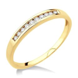 Channel Set Diamond Wedding Band