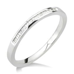 Channel Set Diamond Wedding Band