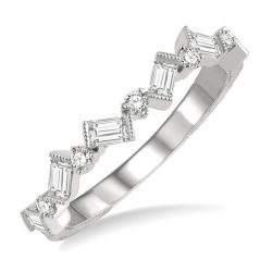 Scatter Zig-Zag Baguette Diamond Fashion Band