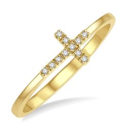 Cross Diamond Ring