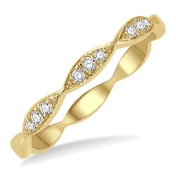 Stackable Diamond Wedding Band