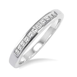 Channel Set Diamond Wedding Band