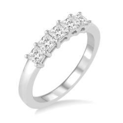 FIVE STONE DIAMOND WEDDING BAND