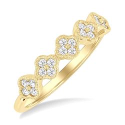 Clover Cluster Diamond Ring