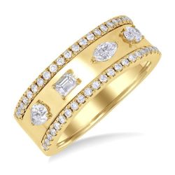 Mixed Shape Diamond Fashion Band