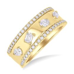 Mixed Shape Diamond Fashion Band