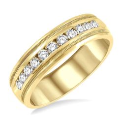 Channel Set Men's Diamond Band