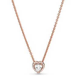 Rose Sparkling CZ Collier