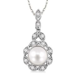 Pearl & Diamond Pendant