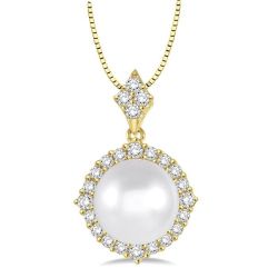 Pearl & Diamond Pendant