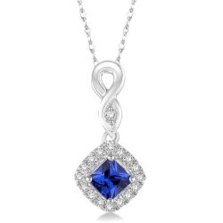 Gemstone & Diamond Pendant