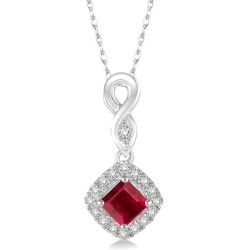 Gemstone & Diamond Pendant