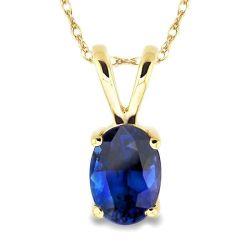 Oval Shape Stud Gemstone Pendant